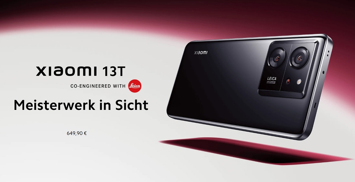 Xiaomi 13T - Dimensity 8200 Ultra, dos cámaras de 50 MP, altavoces estéreo y protección contra el agua IP68 a partir de 650 euros Xiaomi 13T - Dimensity 8200 Ultra, dos cámaras de 50 MP, altavoces estéreo y protección contra el agua IP68 a partir de 650 euros