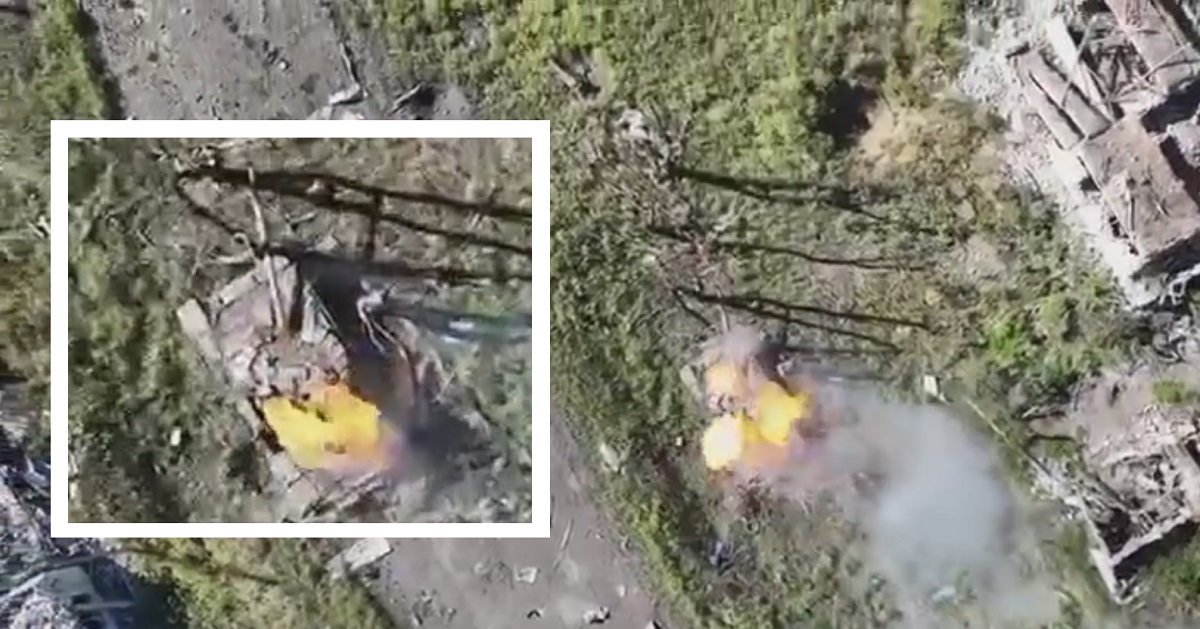 Un dron ucraniano con una sola granada M67 destruyó un tanque ruso modernizado T-72B3 modelo 2016 valorado en más de un millón de dólares Un dron ucraniano con una sola granada M67 destruyó un tanque ruso modernizado T-72B3 modelo 2016 valorado en más de un millón de dólares