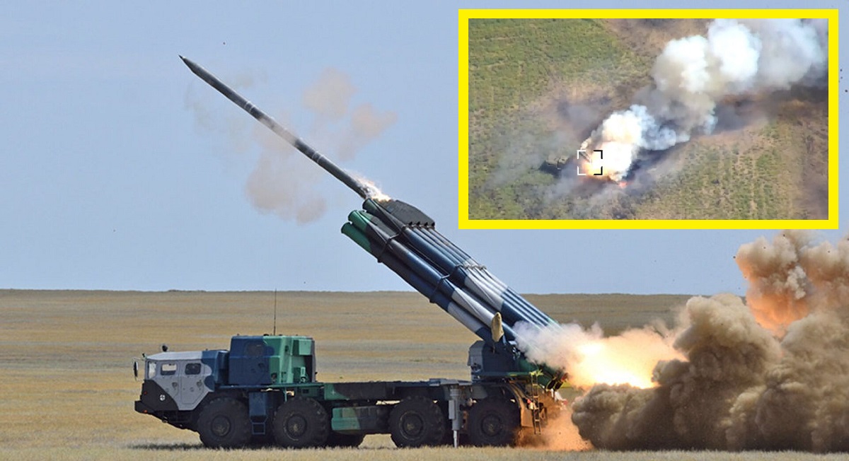 Las fuerzas de defensa ucranianas han destruido un rarísimo sistema ruso de lanzacohetes múltiples Smerch con un valor de exportación de más de 12 millones de dólares. Las fuerzas de defensa ucranianas han destruido un rarísimo sistema ruso de lanzacohetes múltiples Smerch con un valor de exportación de más de 12 millones de dólares.