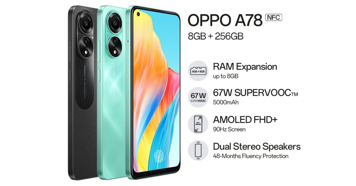 OPPO A78 4G - Snapdragon 680, pantalla AMOLED de 90 Hz y carga de 67 W por 235 dólares OPPO A78 4G - Snapdragon 680, pantalla AMOLED de 90 Hz y carga de 67 W por 235 dólares