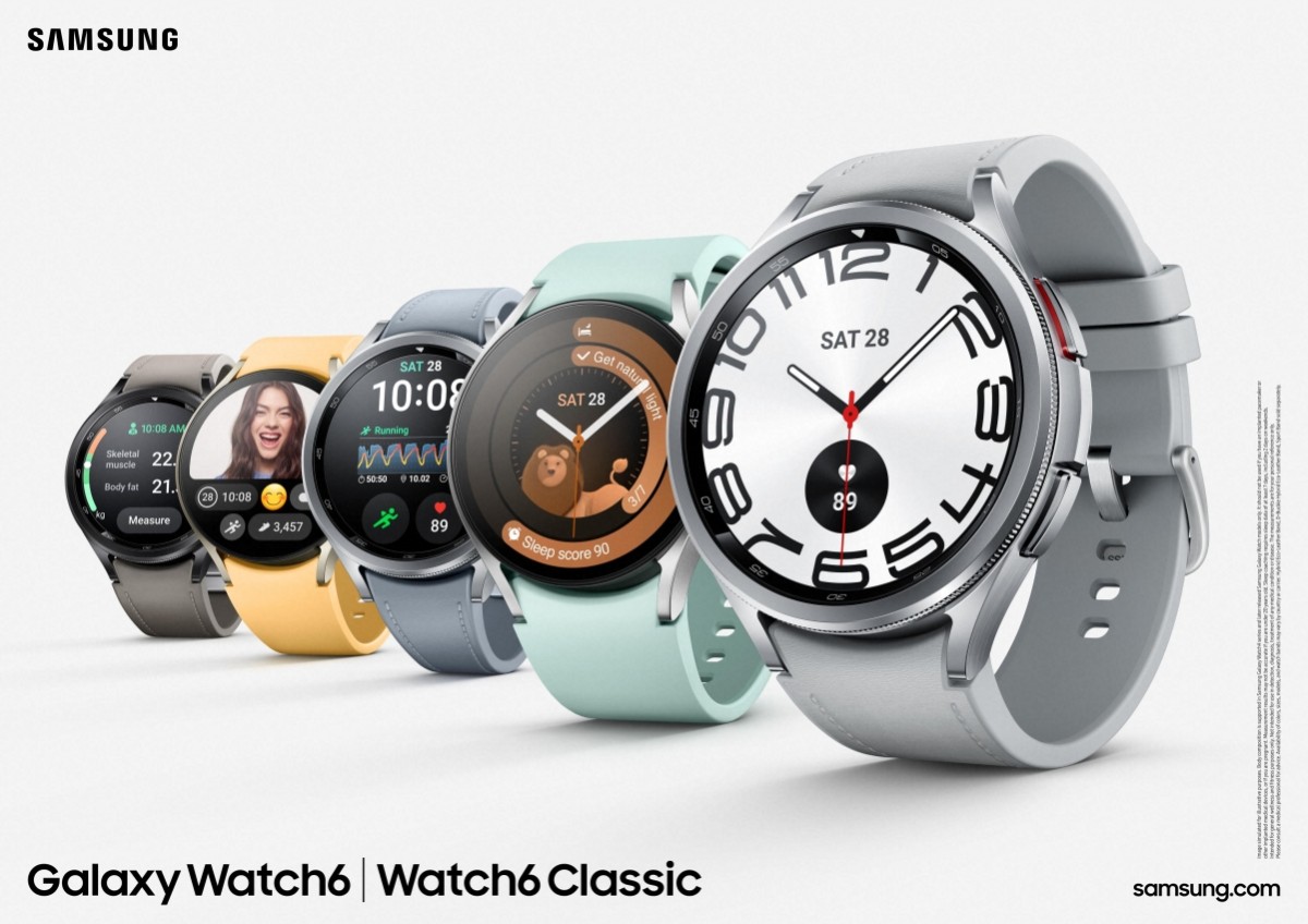 Samsung Galaxy Watch 6: pantalla Super AMOLED, cristal de zafiro, Exynos W930 y Wear OS 4 con One UI 6 Watch a partir de 300 dólares Samsung Galaxy Watch 6: pantalla Super AMOLED, cristal de zafiro, Exynos W930 y Wear OS 4 con One UI 6 Watch a partir de 300 dólares