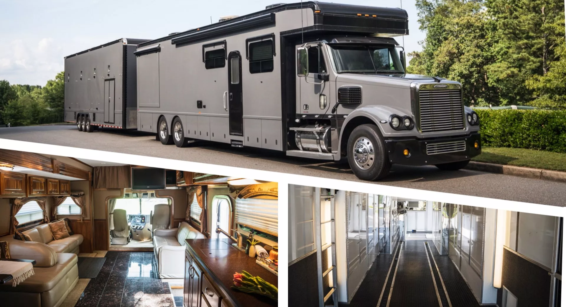 Se ha creado en EE.UU. una autocaravana con garaje de 425.000 dólares basada en el Freightliner Coronado Se ha creado en EE.UU. una autocaravana con garaje de 425.000 dólares basada en el Freightliner Coronado