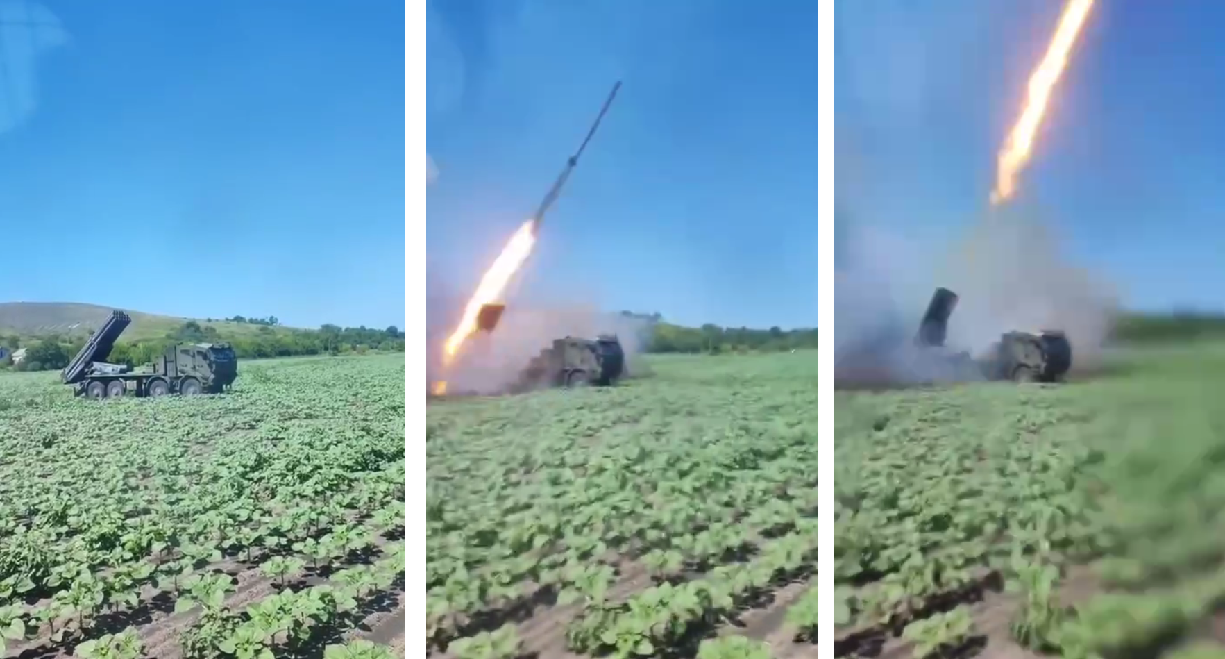 El ejército ucraniano mostró cómo el Burevіy MLRS lanza 16 misiles en 6 segundos en las posiciones de los rusos. El ejército ucraniano mostró cómo el Burevіy MLRS lanza 16 misiles en 6 segundos en las posiciones de los rusos.