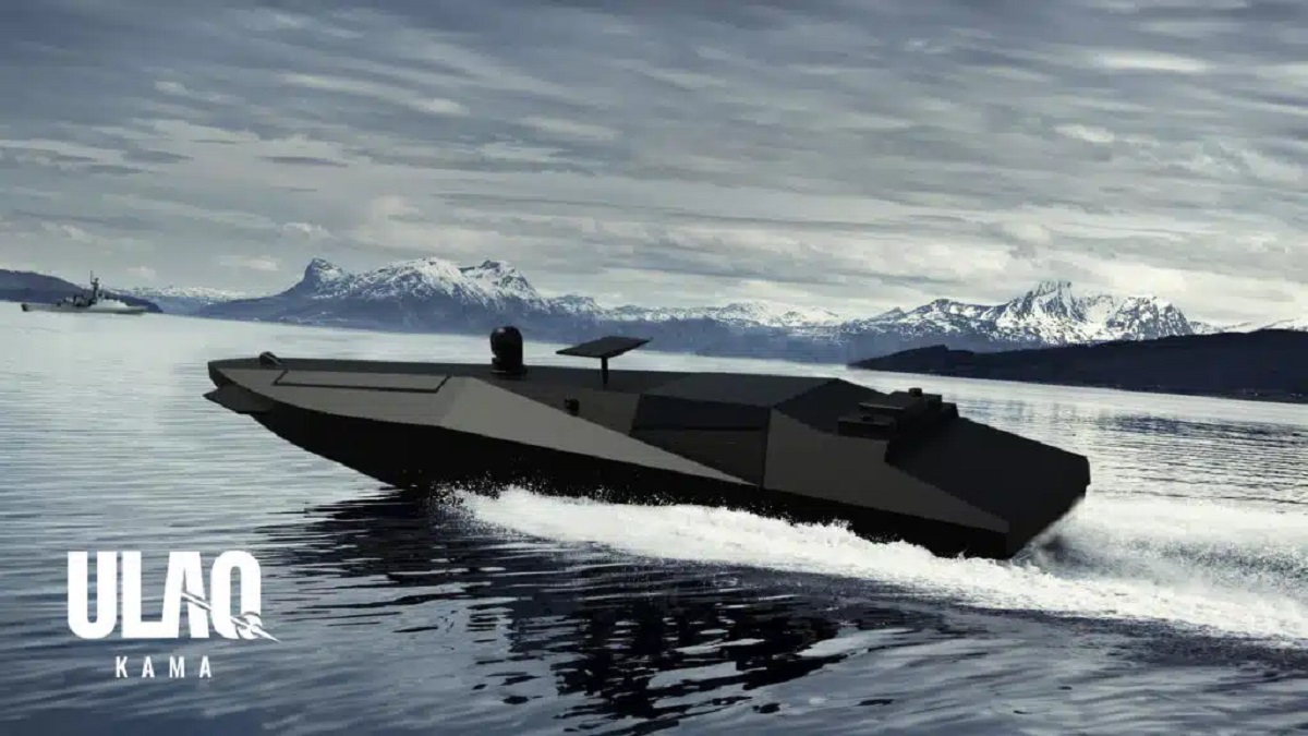 ULAQ KAMA es una lancha turca de ataque kamikaze no tripulada con una autonomía de más de 360 kilómetros y una velocidad de hasta 40 km/h. ULAQ KAMA es una lancha turca de ataque kamikaze no tripulada con una autonomía de más de 360 kilómetros y una velocidad de hasta 40 km/h.