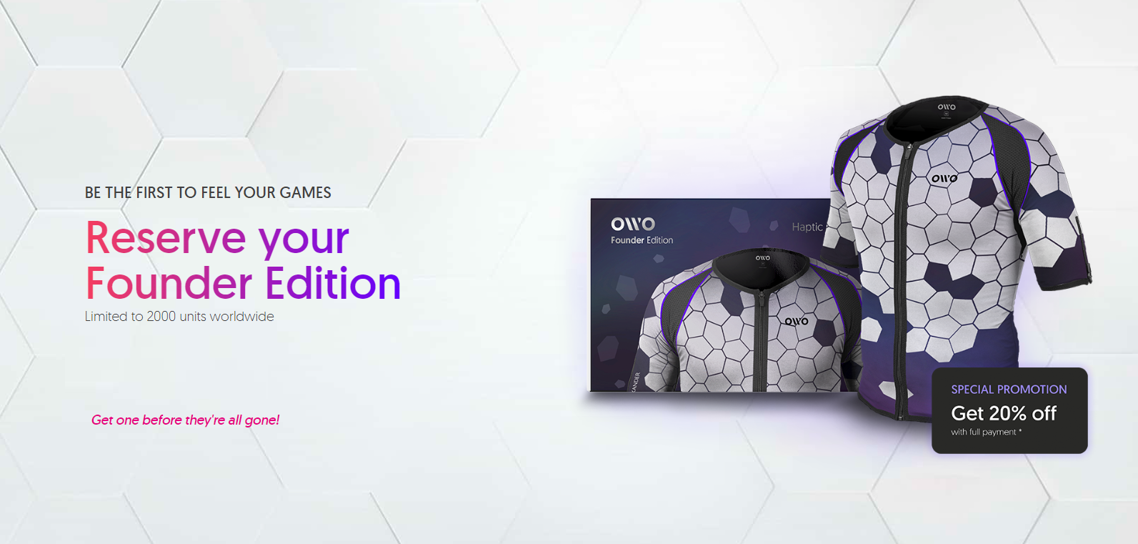 OWO Skin: un traje de realidad virtual de 499 euros que puede simular impactos de bala, heridas de cuchillo y arañas arrastrándose por la piel. OWO Skin: un traje de realidad virtual de 499 euros que puede simular impactos de bala, heridas de cuchillo y arañas arrastrándose por la piel.