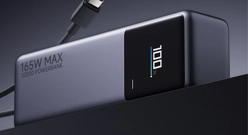 Xiaomi presenta una Power Bank de 10.000 mAh con pantalla a color y 165 W de potencia Xiaomi presenta una Power Bank de 10.000 mAh con pantalla a color y 165 W de potencia