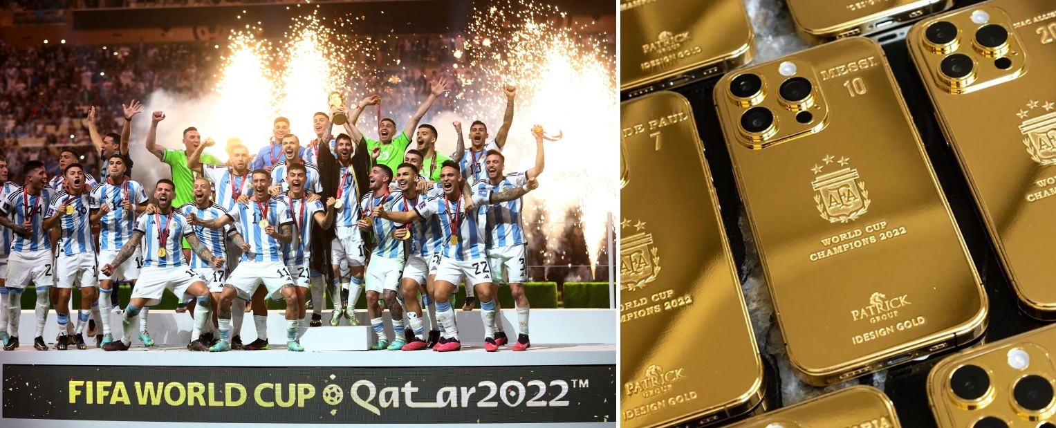 Lionel Messi encarga iPhones de oro por valor de 175.000 libras para Argentina Lionel Messi encarga iPhones de oro por valor de 175.000 libras para Argentina