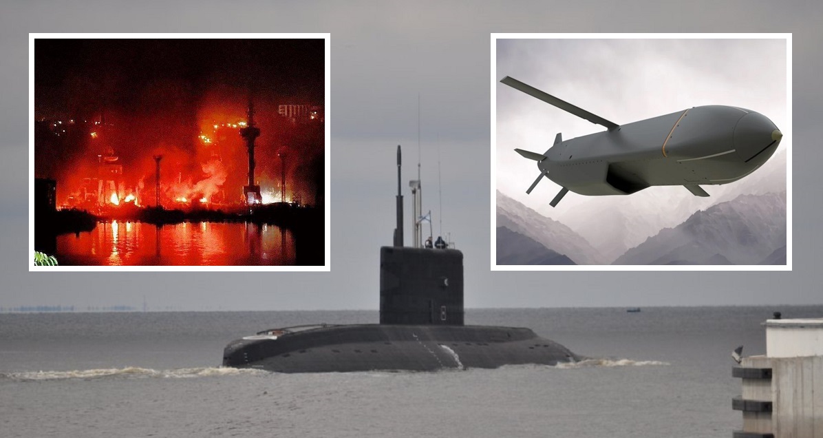  El nuevo submarino ruso Rostov del Don, de 300 millones de dólares, que transporta misiles Kalibr, podría haber sido alcanzado por misiles de crucero Storm Shadow o SCALP EG.