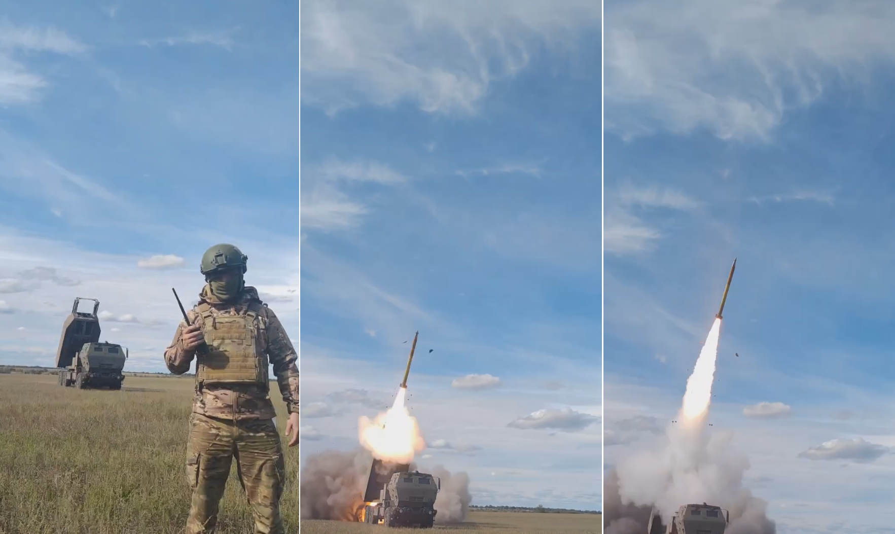 Las Fuerzas Armadas de Ucrania mostraron un espectacular vídeo del lanzamiento de un proyectil M31A1 GMLRS desde el lanzacohetes múltiple HIMARS Las Fuerzas Armadas de Ucrania mostraron un espectacular vídeo del lanzamiento de un proyectil M31A1 GMLRS desde el lanzacohetes múltiple HIMARS