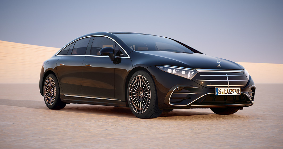 ¿Filtración o arte? Foto ilustrativa del impresionante Mercedes-Benz EQS El diseño revolucionario del Mercedes-Benz EQS en una imagen ilustrativa