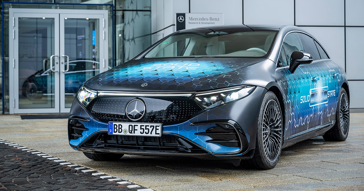 Mercedes-Benz actualiza el EQS con baterías de estado sólido Factorial Energy
