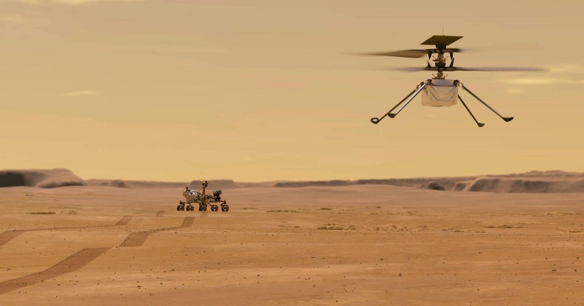 El helicóptero no tripulado Ingenuity realizó el vuelo más corto de la historia de la aviación marciana El helicóptero no tripulado Ingenuity realizó el vuelo más corto de la historia de la aviación marciana