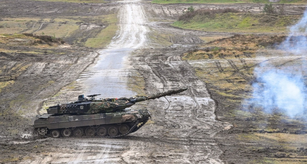 El Leopard 2A6 ucraniano gana la batalla a dos carros rusos T-80BV El Leopard 2A6 ucraniano gana la batalla a dos carros rusos T-80BV