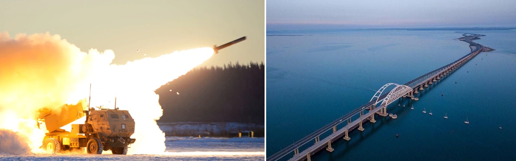 Google Maps en "Himars" muestra el puente de Crimea Google Maps en "Himars" muestra el puente de Crimea