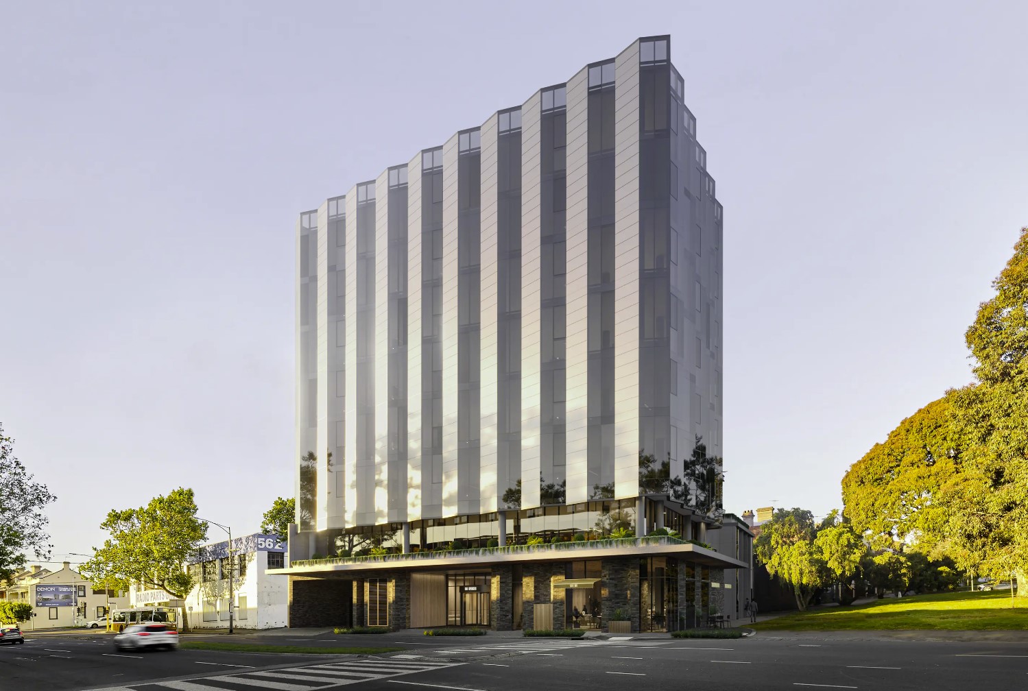 El edificio Spencer de 550 con fachada solar producirá más electricidad de la necesaria El edificio Spencer de 550 con fachada solar producirá más electricidad de la necesaria