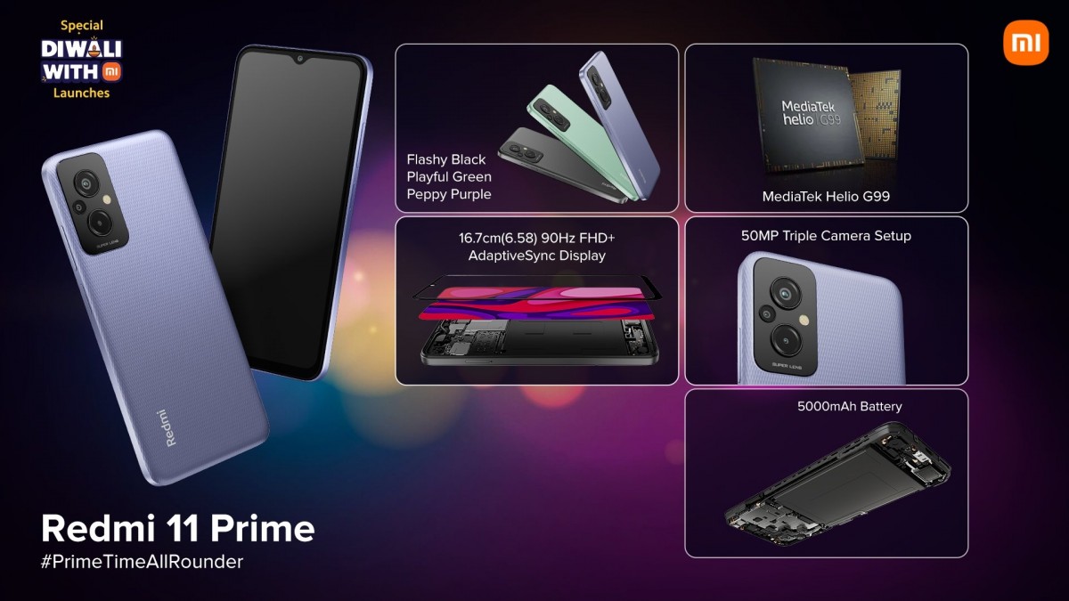 Redmi 11 Prime - Helio G99, pantalla de 90Hz, Android 12 y MIUI 13 con un precio desde 165 dólares Redmi 11 Prime - Helio G99, pantalla de 90Hz, Android 12 y MIUI 13 con un precio desde 165 dólares