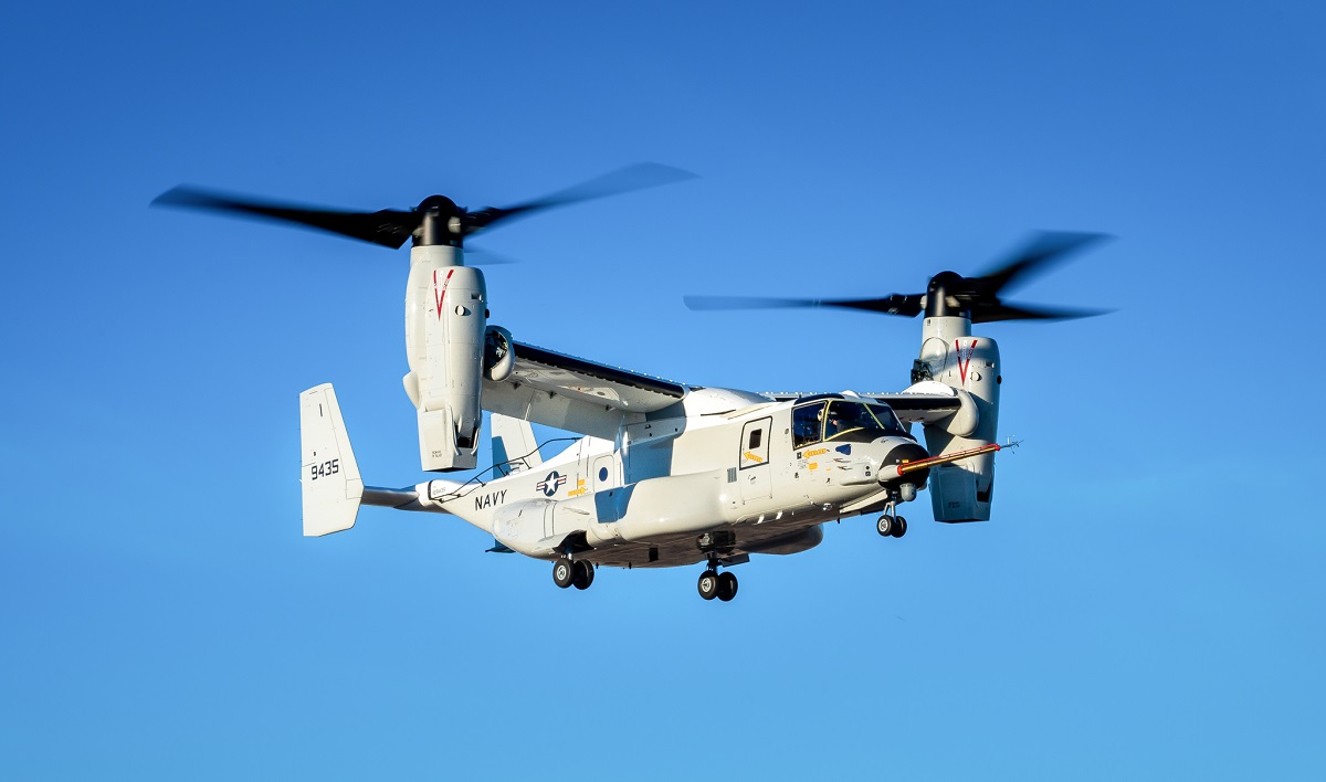 Bell y Boeing se adjudican 482,3 millones de dólares para producir y entregar aviones convertibles CMV-22B Osprey a la Marina estadounidense Bell y Boeing se adjudican 482,3 millones de dólares para producir y entregar aviones convertibles CMV-22B Osprey a la Marina estadounidense