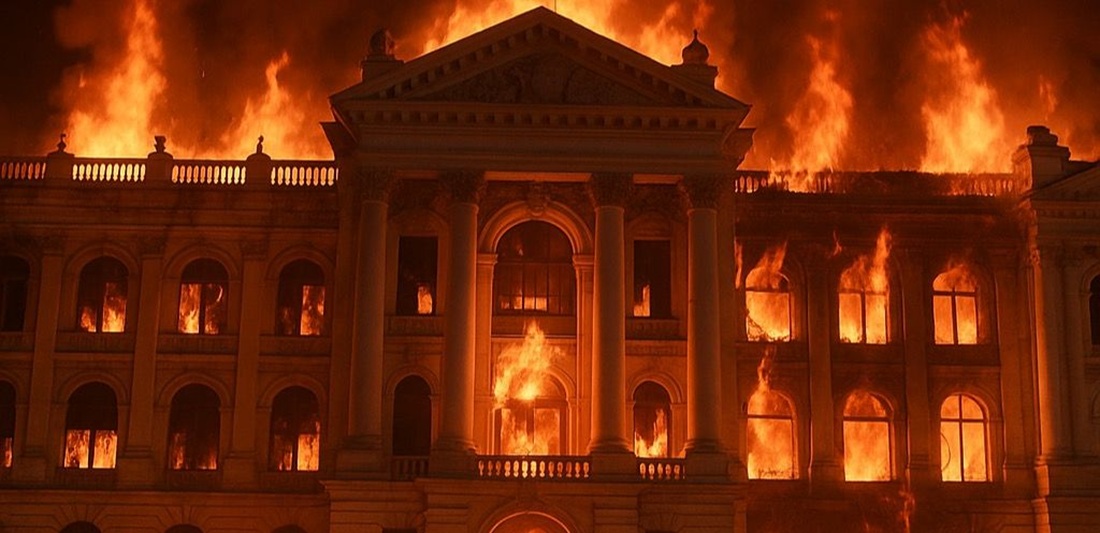 Incendio del edificio del gobierno de Nepal bajo control Incendio del palacio del gobierno de Nepal: ¿qué ocurrió?