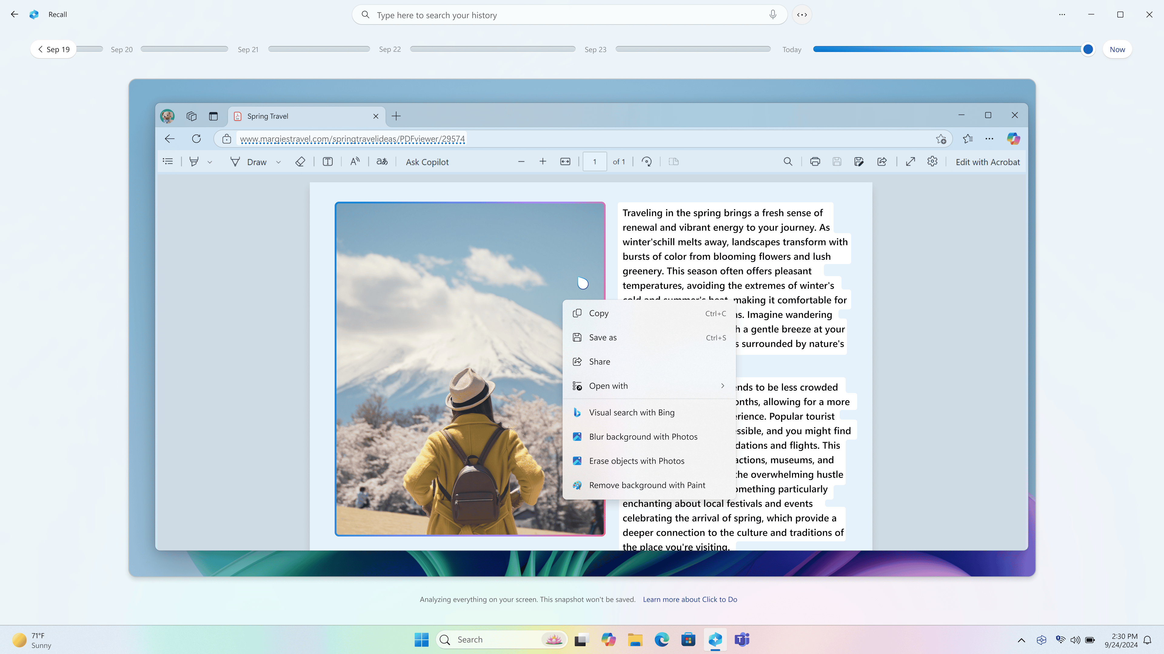 Microsoft presenta su nueva función Click to Do basada en inteligencia artificial
