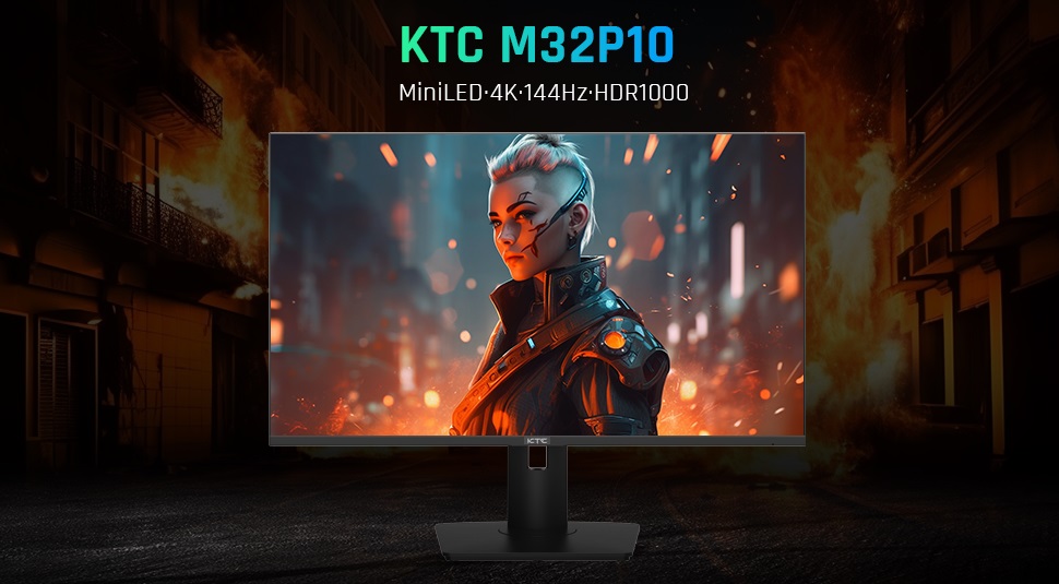 KTC M32P10: monitor 4K con pantalla Fat IPS, retroiluminación Mini LED y frecuencia de imagen de 144 Hz por 1300 $. KTC M32P10: monitor 4K con pantalla Fat IPS, retroiluminación Mini LED y frecuencia de imagen de 144 Hz por 1300 $.