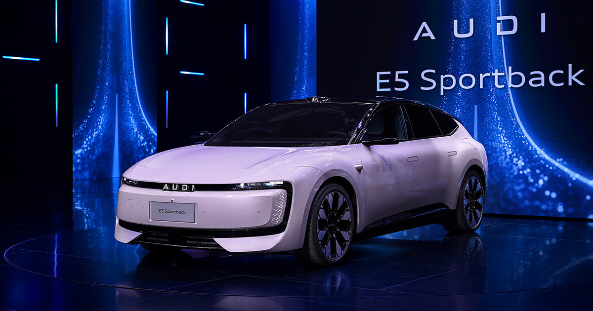 Un vistazo al futuro: AUDI E5 Sportback antes de su debut en Auto Shanghai 2025