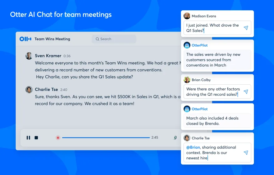Otter.ai presenta un chatbot para descodificar y resumir reuniones en vídeo Otter.ai presenta un chatbot para descodificar y resumir reuniones en vídeo