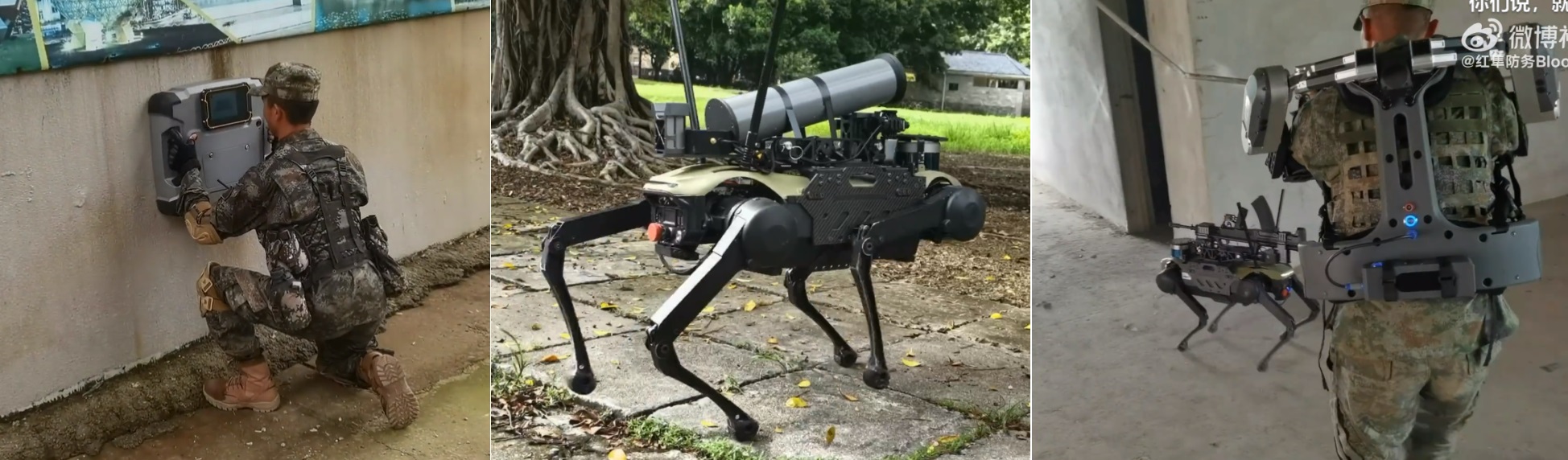 El ejército chino realiza un ejercicio con robots armados, globos de reconocimiento y exoesqueletos El ejército chino realiza un ejercicio con robots armados, globos de reconocimiento y exoesqueletos