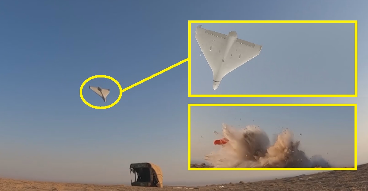 El dron kamikaze Shahed-136 tiene un motor turborreactor en lugar del MD550 de pistón y ahora no zumba como una moto. El dron kamikaze Shahed-136 tiene un motor turborreactor en lugar del MD550 de pistón y ahora no zumba como una moto.