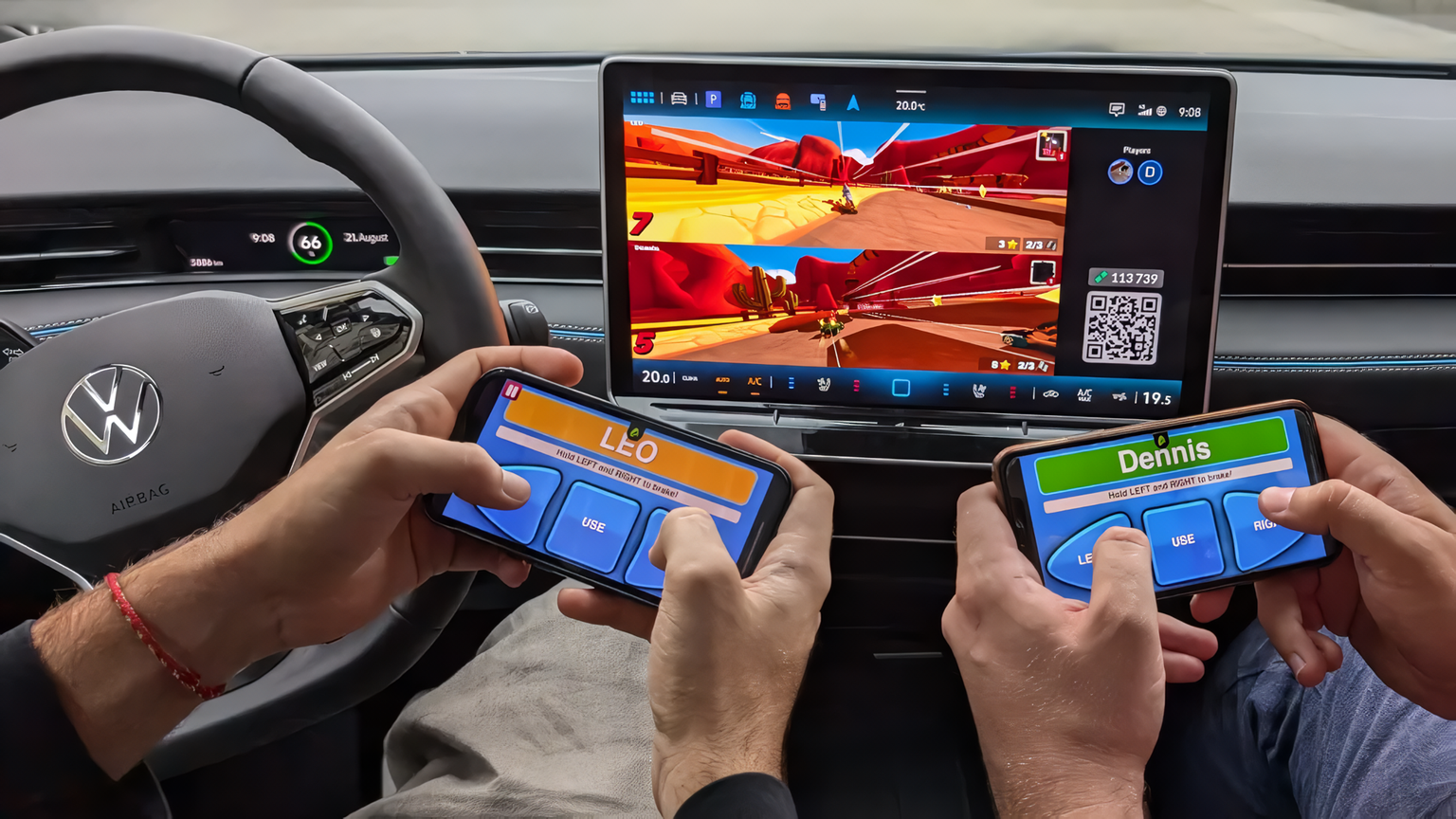 Volkswagen integra la plataforma de juegos AirConsole en sus coches eléctricos Volkswagen integra la plataforma de juegos AirConsole en sus coches eléctricos