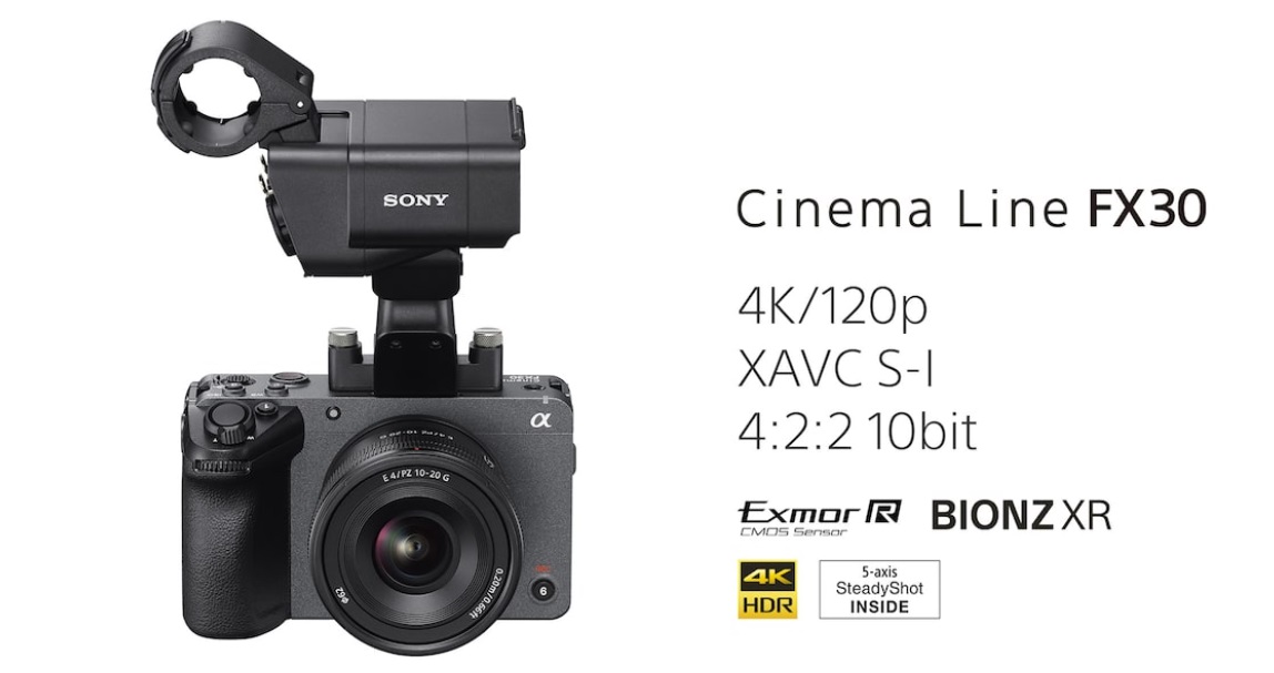 Sony FX30 - Cámara sin espejo de 26 MP con 4K@60FPS a 1800 dólares Sony FX30 - Cámara sin espejo de 26 MP con 4K@60FPS a 1800 dólares