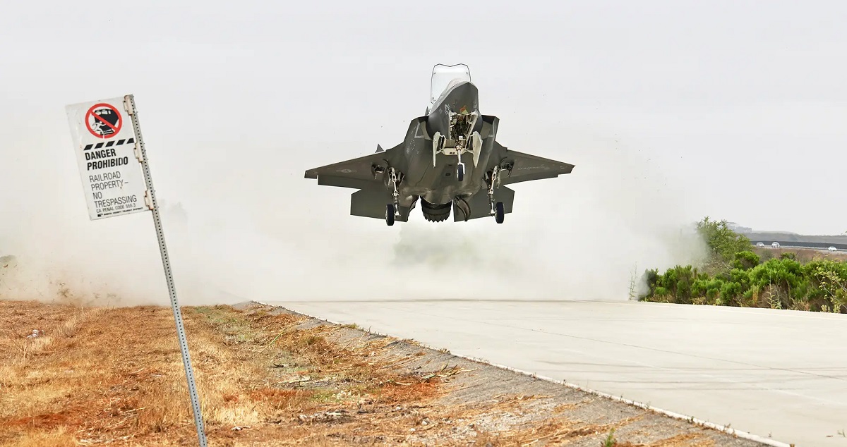 Un caza F-35B Lightning II aterrizó en una autopista, repostó, se rearmó, cambió de piloto y se marchó volando - El Cuerpo de Marines de EEUU se prepara para futuras guerras en el Océano Pacífico Un caza F-35B Lightning II aterrizó en una autopista, repostó, se rearmó, cambió de piloto y se marchó volando - El Cuerpo de Marines de EEUU se prepara para futuras guerras en el Océano Pacífico