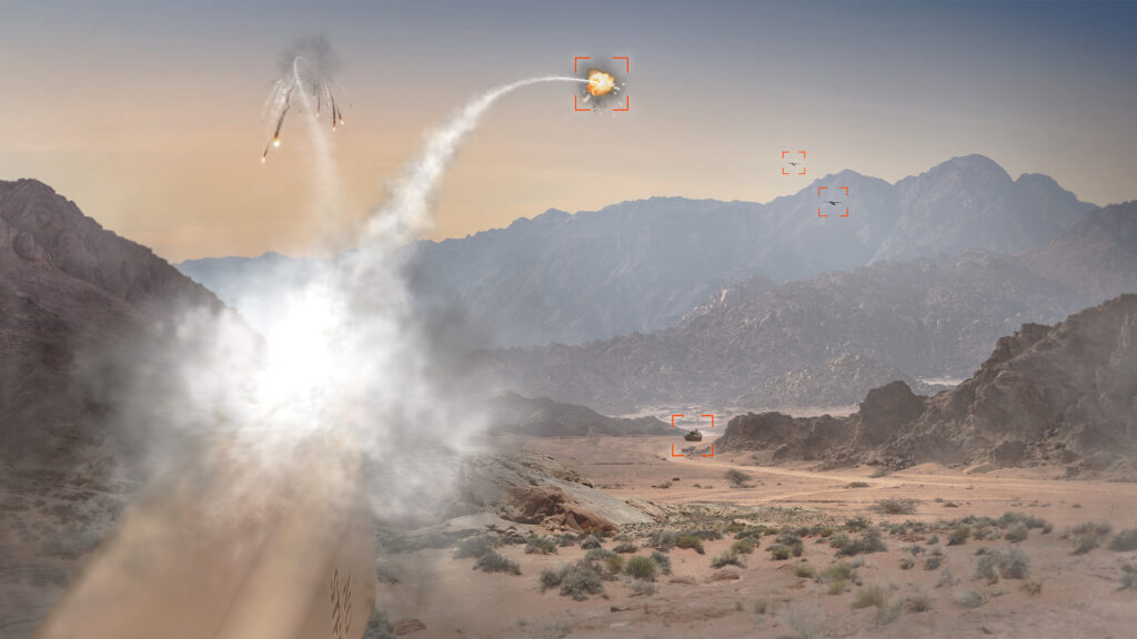 BAE Systems probó la capacidad de los misiles guiados APKWS no guiados para destruir drones que vuelan a velocidades de hasta 160 km/h BAE Systems probó la capacidad de los misiles guiados APKWS no guiados para destruir drones que vuelan a velocidades de hasta 160 km/h