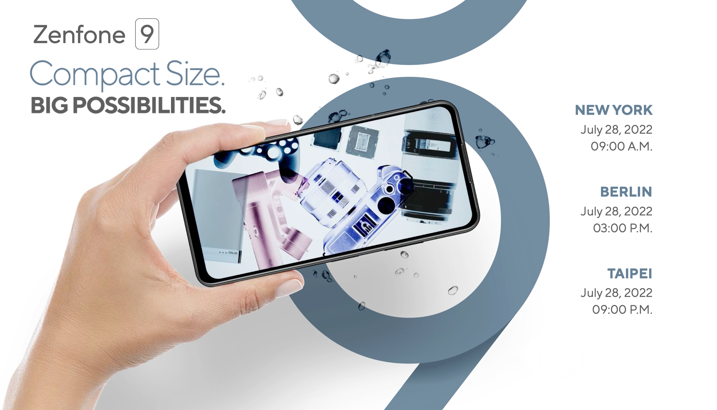 El buque insignia compacto ASUS Zenfone 9 con pantalla de 120 Hz, protección IP68 y chip Snapdragon 8+ Gen 1 se presenta el 28 de julio El buque insignia compacto ASUS Zenfone 9 con pantalla de 120 Hz, protección IP68 y chip Snapdragon 8+ Gen 1 se presenta el 28 de julio