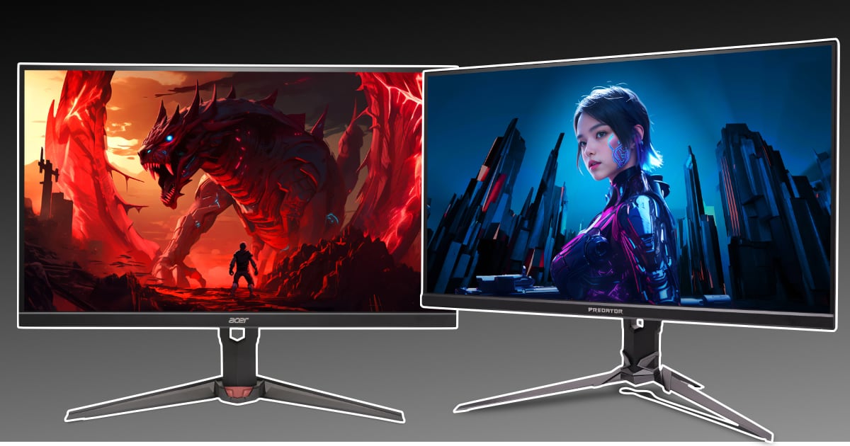 Acer ha presentado dos nuevos monitores para juegos: 4K para estetas y 600Hz para eSports