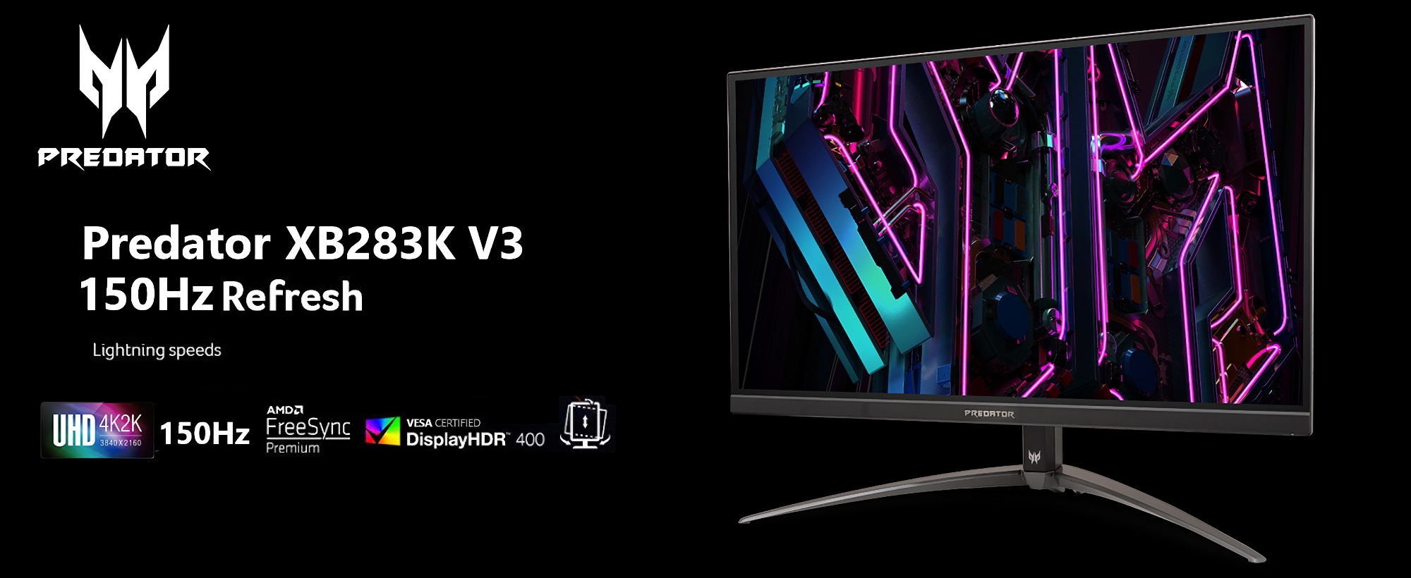 Acer Predator XB283K V3: monitor para juegos 4K a 150 Hz por 499 dólares Acer Predator XB283K V3: monitor para juegos 4K a 150 Hz por 499 dólares