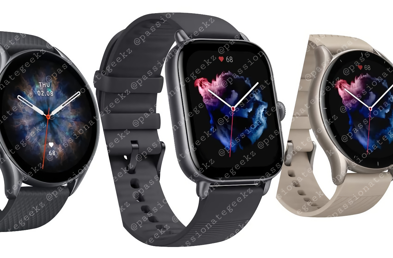 Se han filtrado las especificaciones, precios e imágenes de calidad de Amazfit GTR 3, Amazfit GTR 3 Pro y Amazfit GTS 3 Se han filtrado las especificaciones, precios e imágenes de calidad de Amazfit GTR 3, Amazfit GTR 3 Pro y Amazfit GTS 3