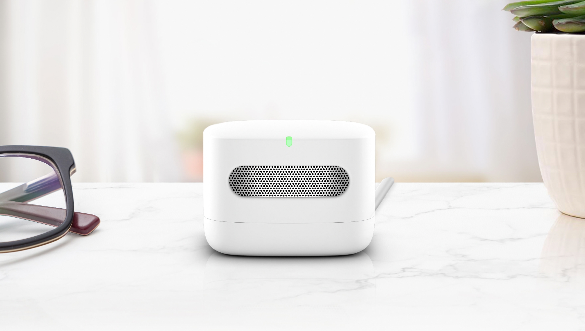 Monitor de calidad del aire inteligente de Amazon: gadget de calidad del aire interior con Alexa incorporado y un precio de 69 dólares