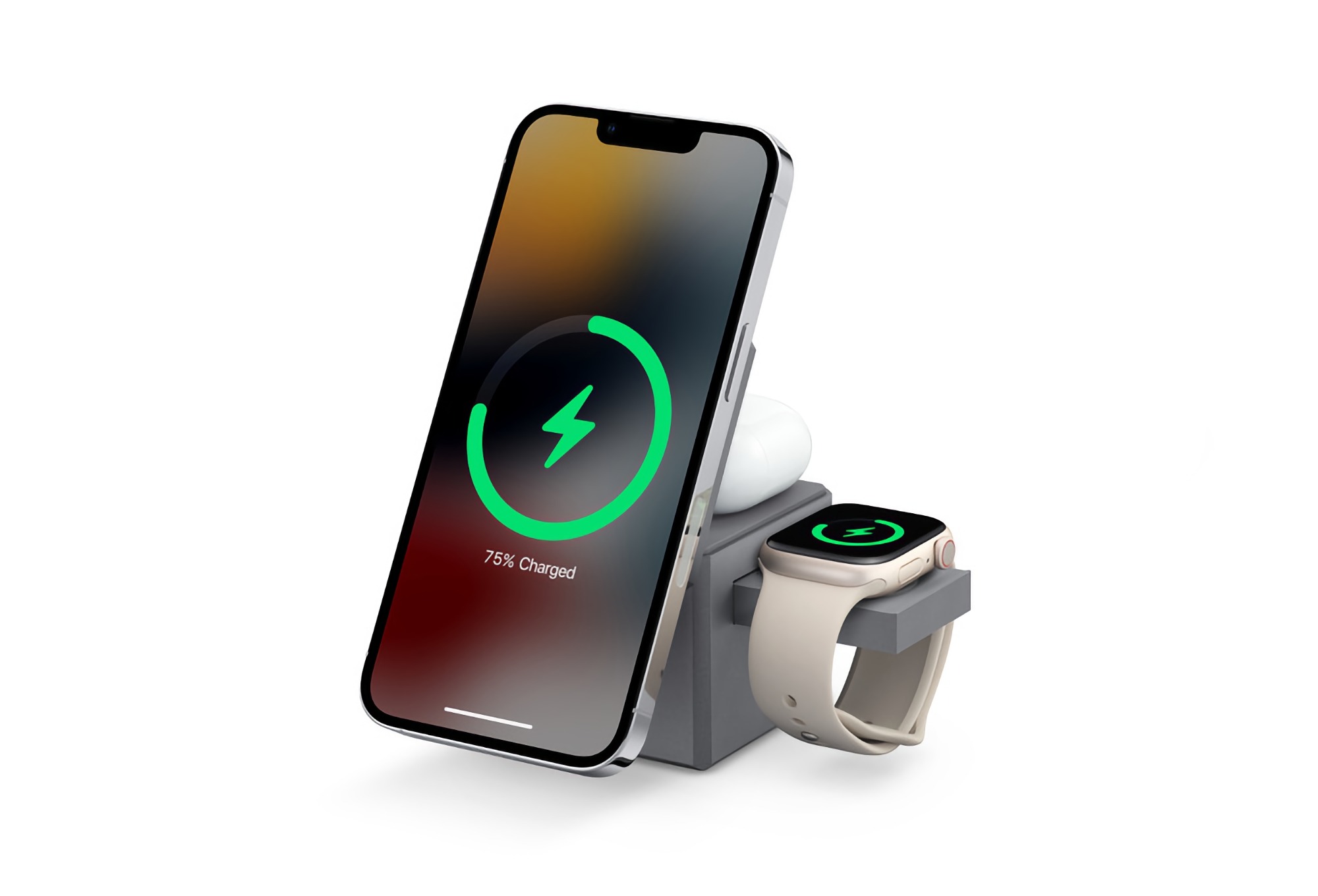 Anker 3 en 1 Cube: Base de carga inalámbrica compacta MagSafe para iPhone, Apple Watch y AirPods Anker 3 en 1 Cube: Base de carga inalámbrica compacta MagSafe para iPhone, Apple Watch y AirPods