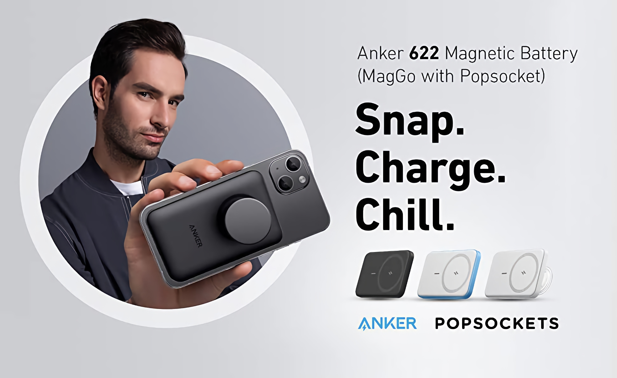 Anker presentó una batería magnética para iPhone con PopSocket, puerto USB-C y 7,5W de potencia Anker presentó una batería magnética para iPhone con PopSocket, puerto USB-C y 7,5W de potencia
