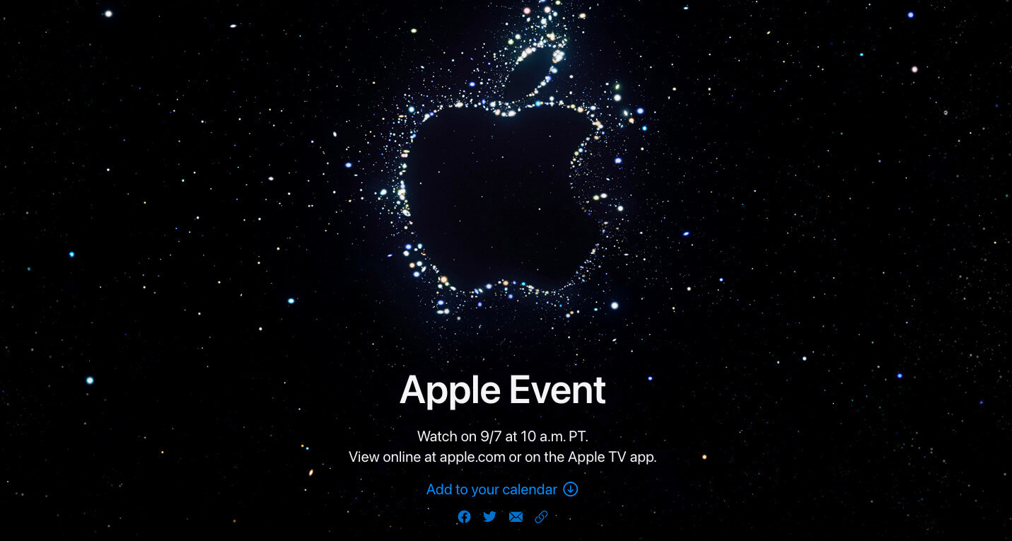 Apple ha confirmado oficialmente la fecha de la presentación del iPhone 14: será la primera en directo desde que comenzó la pandemia Apple ha confirmado oficialmente la fecha de la presentación del iPhone 14: será la primera en directo desde que comenzó la pandemia