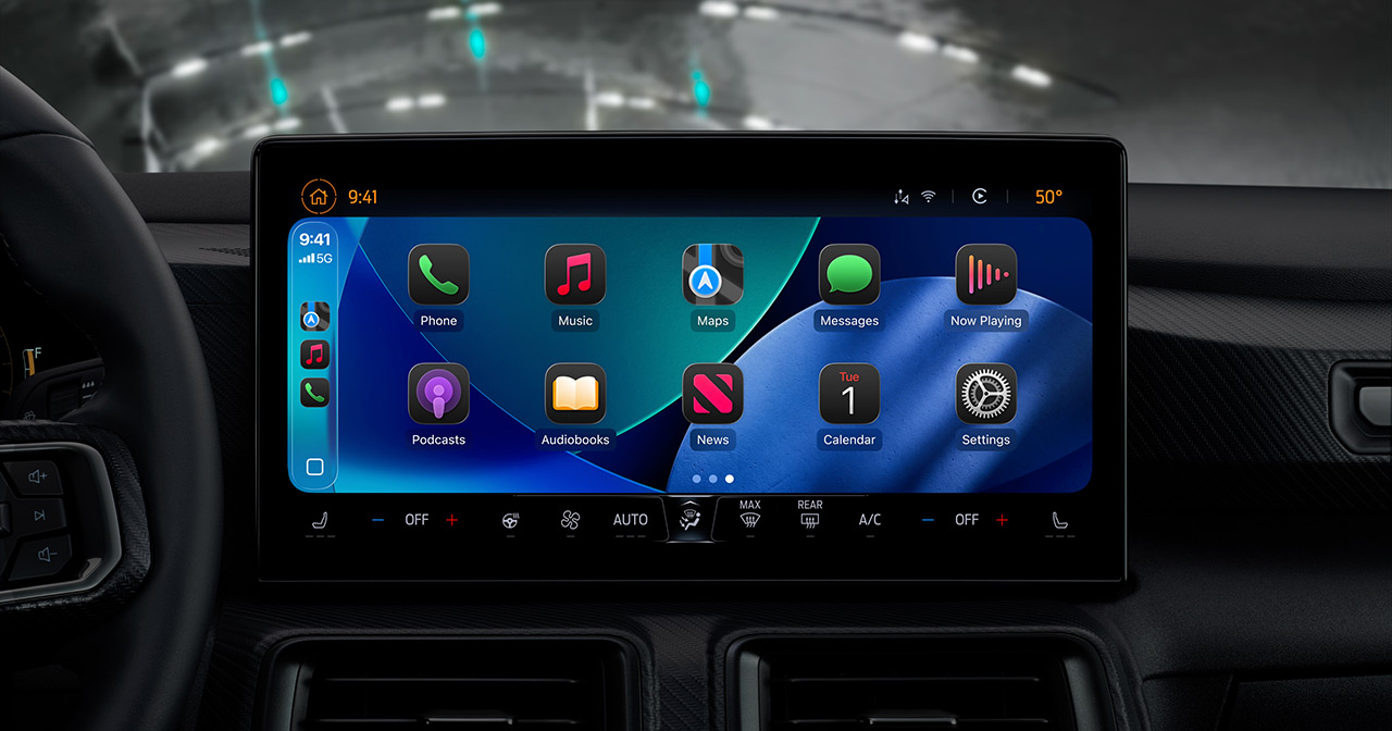 'Cristal Líquido' para tu tablero: Apple CarPlay rediseñado Revolución de interfaz: El nuevo diseño de Apple CarPlay como 'Cristal Líquido'