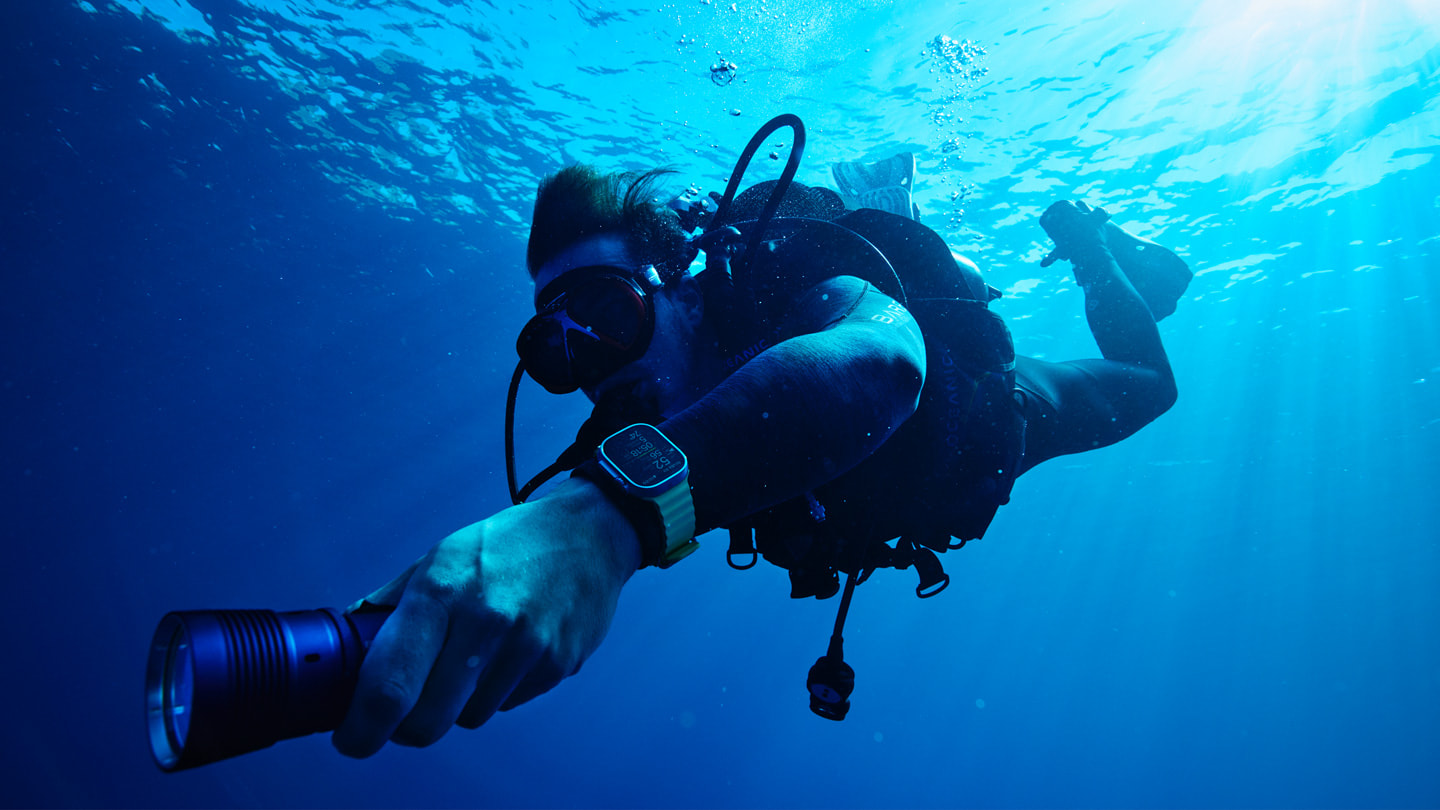Apple ha lanzado Oceanic+: una app que convierte el smartwatch Apple Watch Ultra en un ordenador de buceo Apple ha lanzado Oceanic+: una app que convierte el smartwatch Apple Watch Ultra en un ordenador de buceo