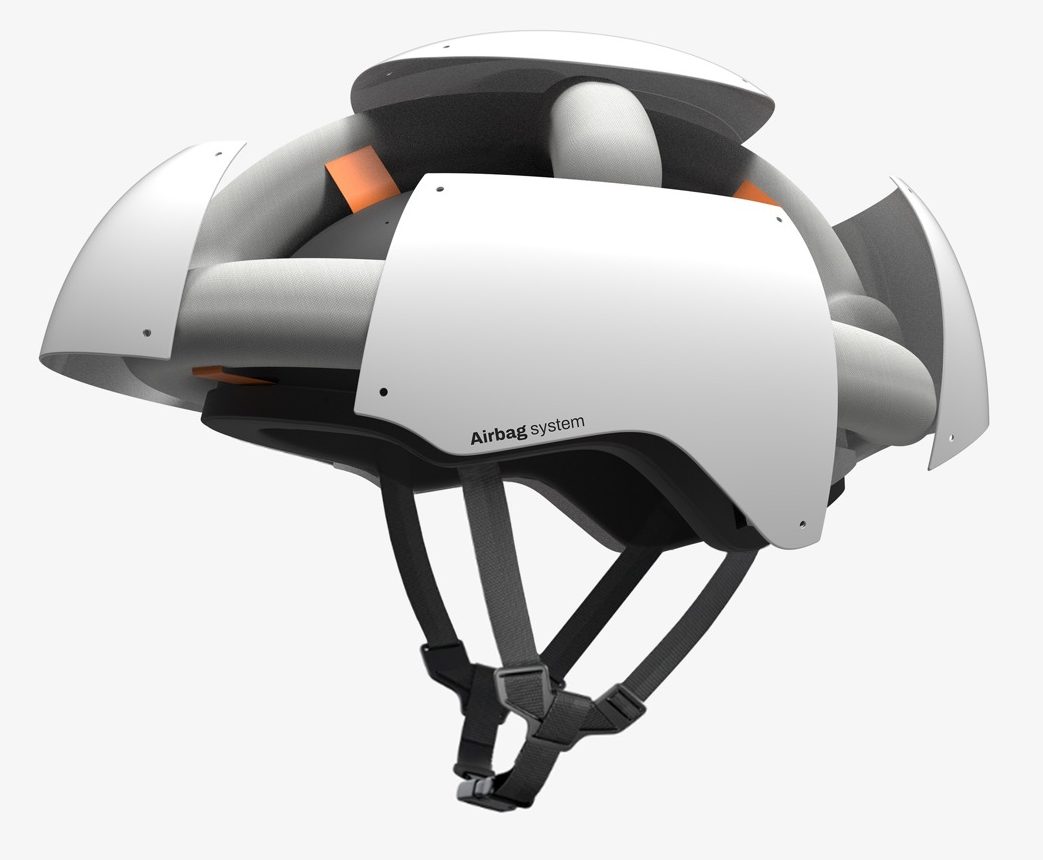 El casco de bicicleta Airbag ofrece una mejor protección para la cabeza de los ciclistas El casco de bicicleta Airbag ofrece una mejor protección para la cabeza de los ciclistas