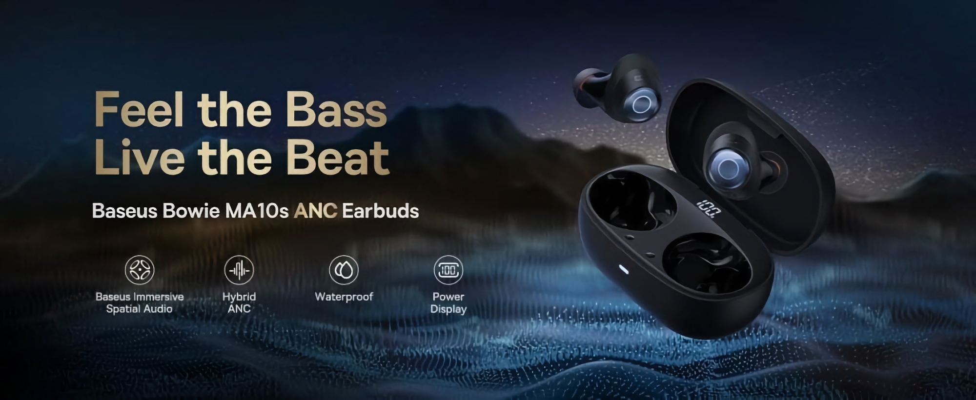 Baseus Bowie MA10s: Auriculares TWS con ANC, carga inalámbrica y Spatial Audio por 39 $ (10 $ de descuento) Baseus Bowie MA10s: Auriculares TWS con ANC, carga inalámbrica y Spatial Audio por 39 $ (10 $ de descuento)