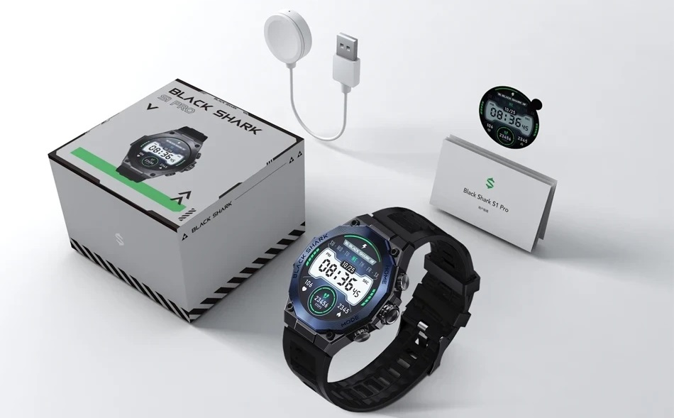 Black Shark S1 Pro es un reloj inteligente con protección IP68, FC y soporte ChatGPT con un precio de 69 dólares Black Shark S1 Pro es un reloj inteligente con protección IP68, FC y soporte ChatGPT con un precio de 69 dólares