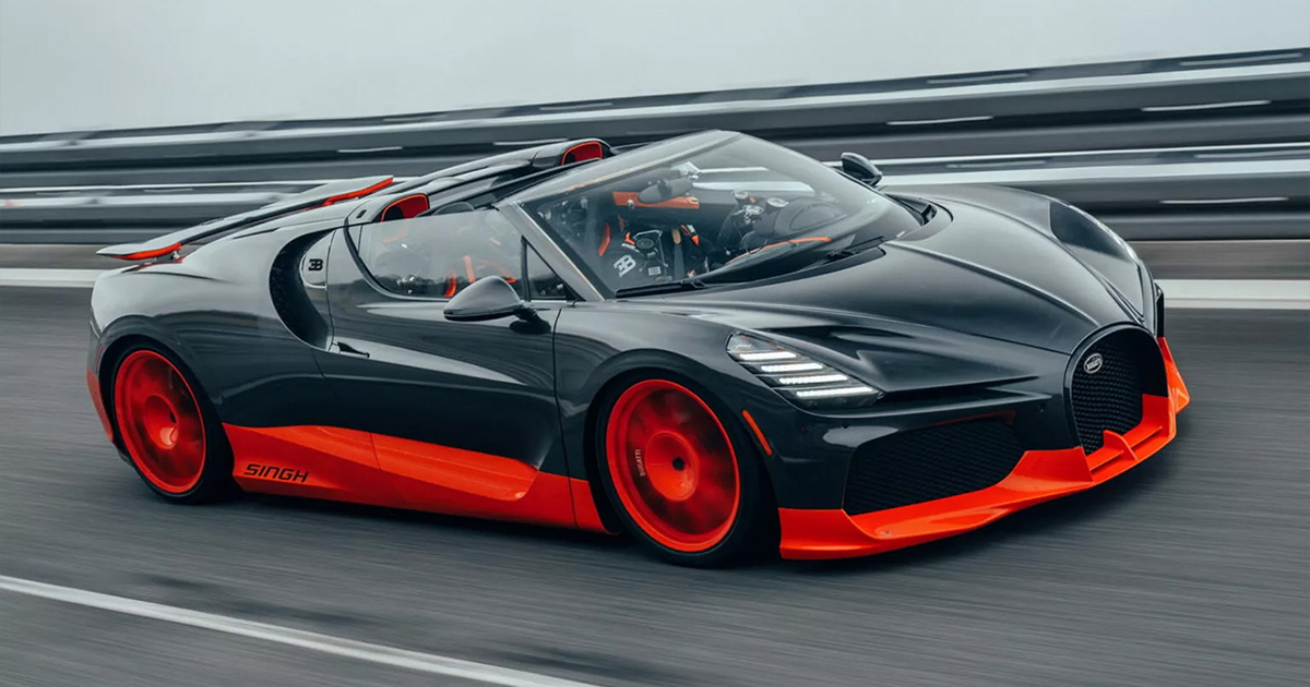 Bugatti vuelve a la carga: el W16 Mistral se convierte en el roadster más rápido del mundo, con 453,91 km/h. Bugatti vuelve a la carga: el W16 Mistral se convierte en el roadster más rápido del mundo, con 453,91 km/h.