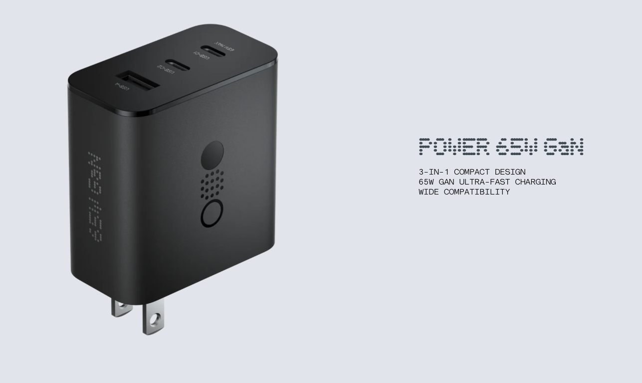 CMF Power 65W GaN: cargador de 65 W con tres puertos por 36 dólares CMF Power 65W GaN: cargador de 65 W con tres puertos por 36 dólares