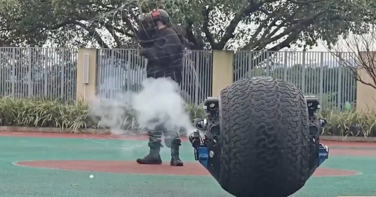 Prueba de un robot innovador que dispara redes: perspectivas de aplicación Robot tirador de redes: nuevos retos para la tecnología de seguridad