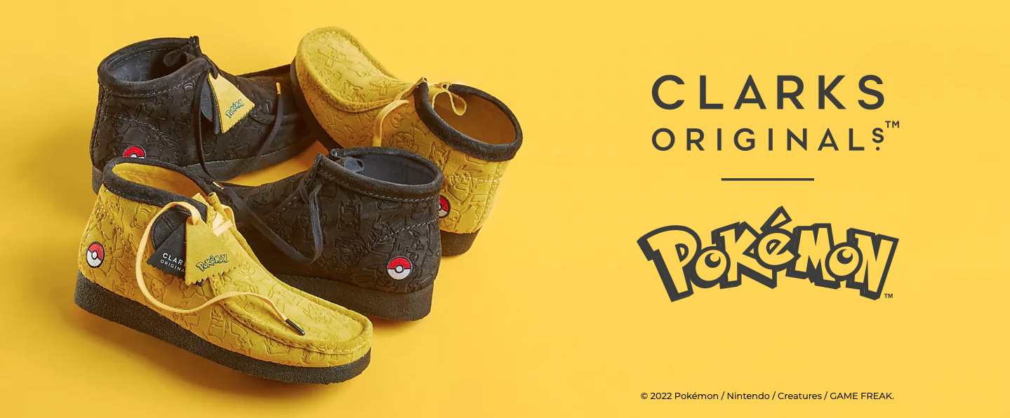 Clarks y Nintendo presentan las botas Wallabee para los fans de Pokemon Clarks y Nintendo presentan las botas Wallabee para los fans de Pokemon