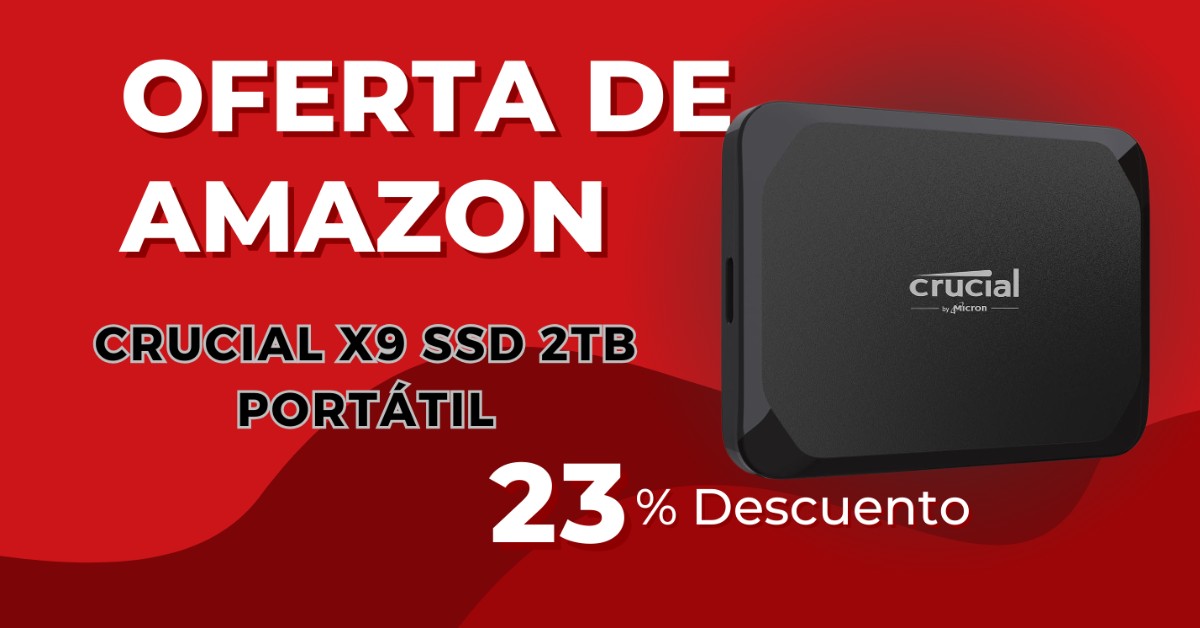 Crucial X9 SSD 2TB Ahora 35€ de descuento! Black Friday! Crucial X9 SSD 2TB Ahora 35€ de descuento! Black Friday!